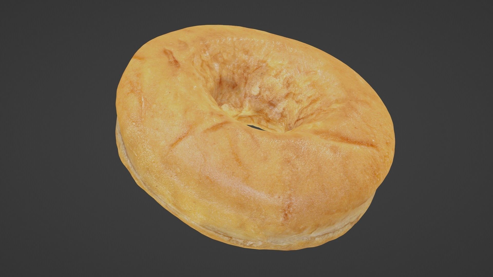 Pure 3D Glazed Scanned Donut Low-poly 3D model_32