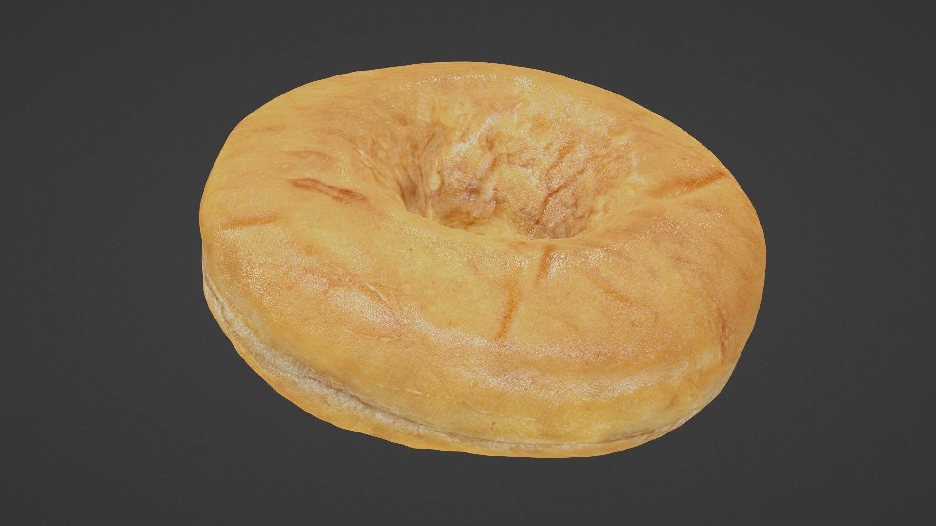 Pure 3D Glazed Scanned Donut Low-poly 3D model_37