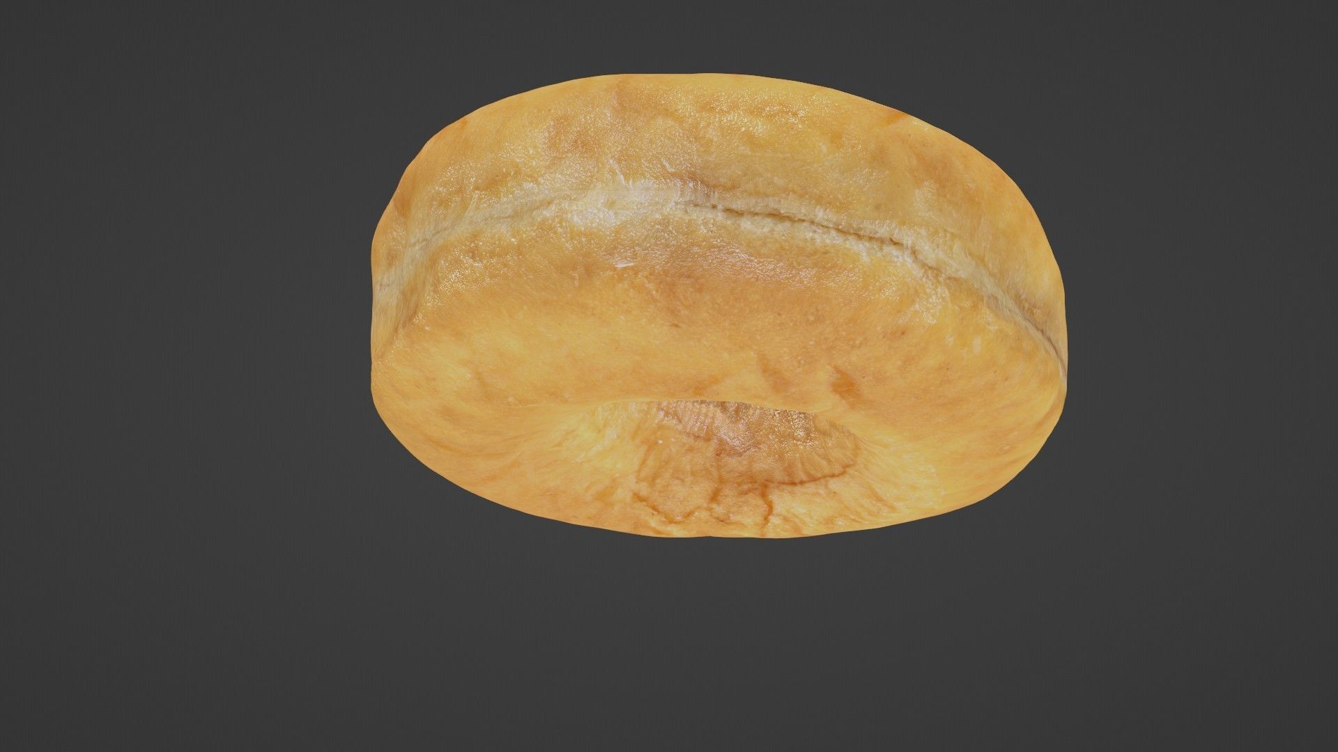 Pure 3D Glazed Scanned Donut Low-poly 3D model_6