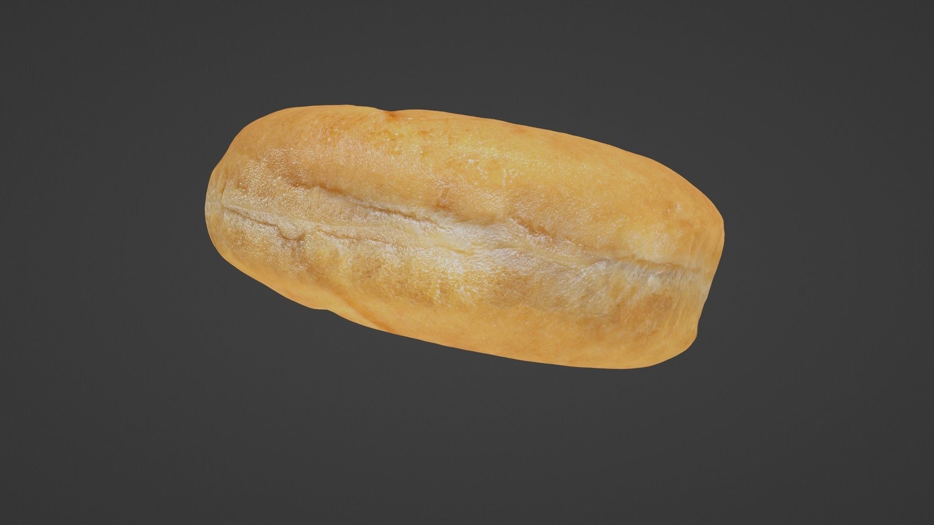 Pure 3D Glazed Scanned Donut Low-poly 3D model_21