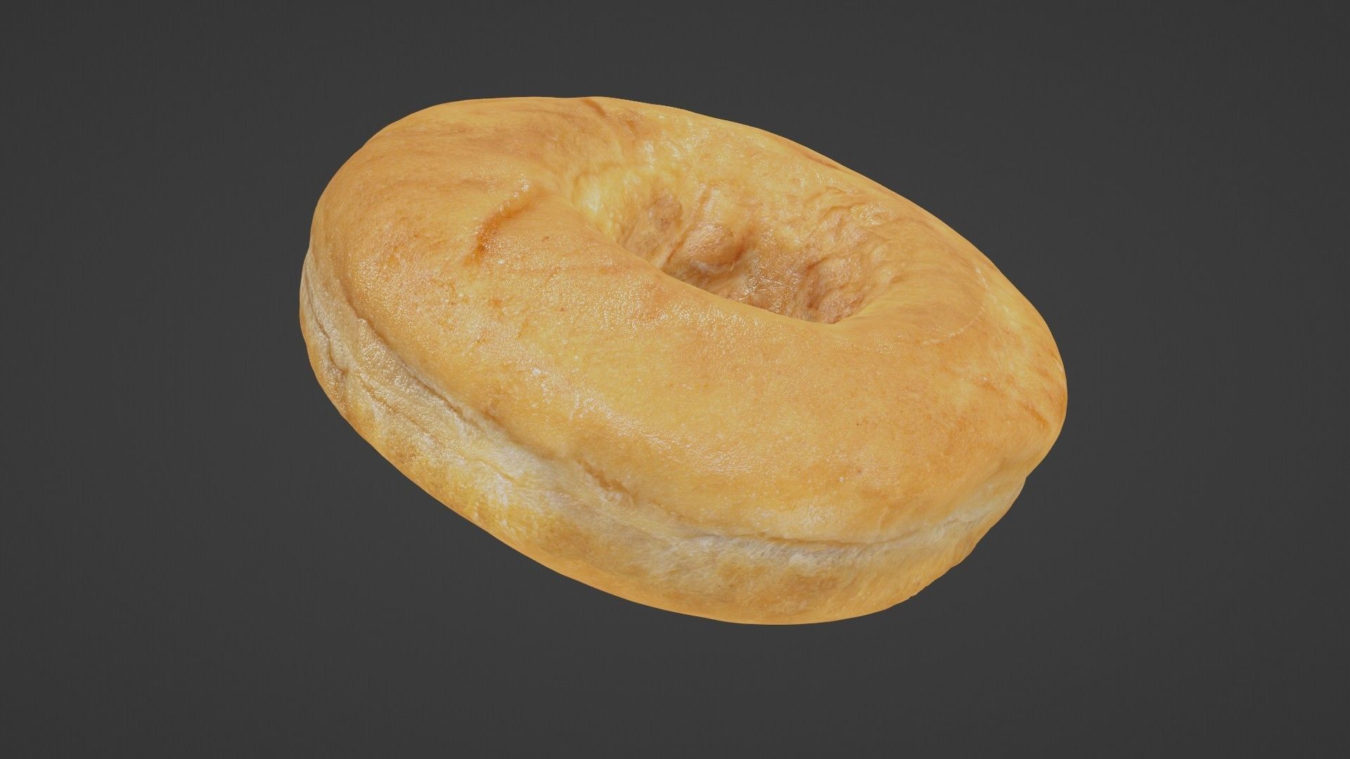 Pure 3D Glazed Scanned Donut Low-poly 3D model_18
