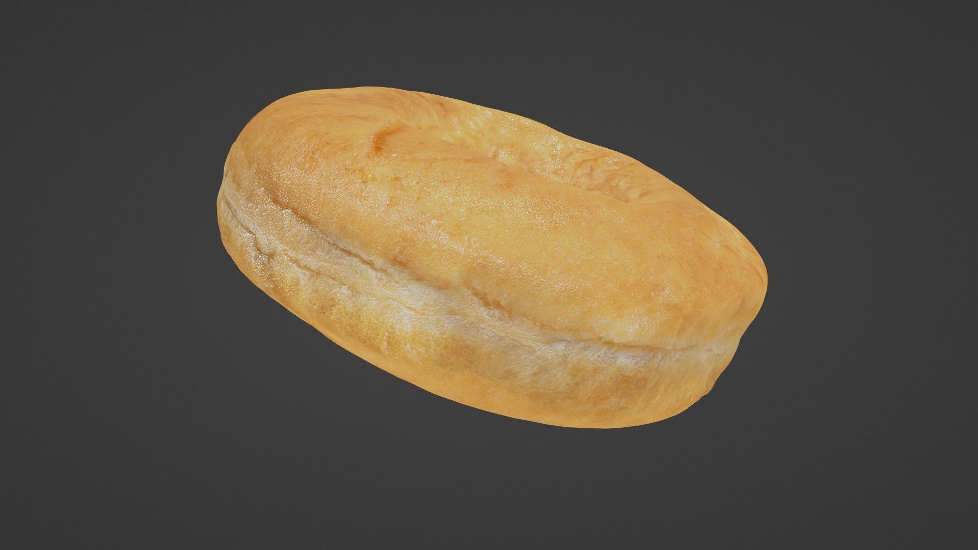 Pure 3D Glazed Scanned Donut Low-poly 3D model_19