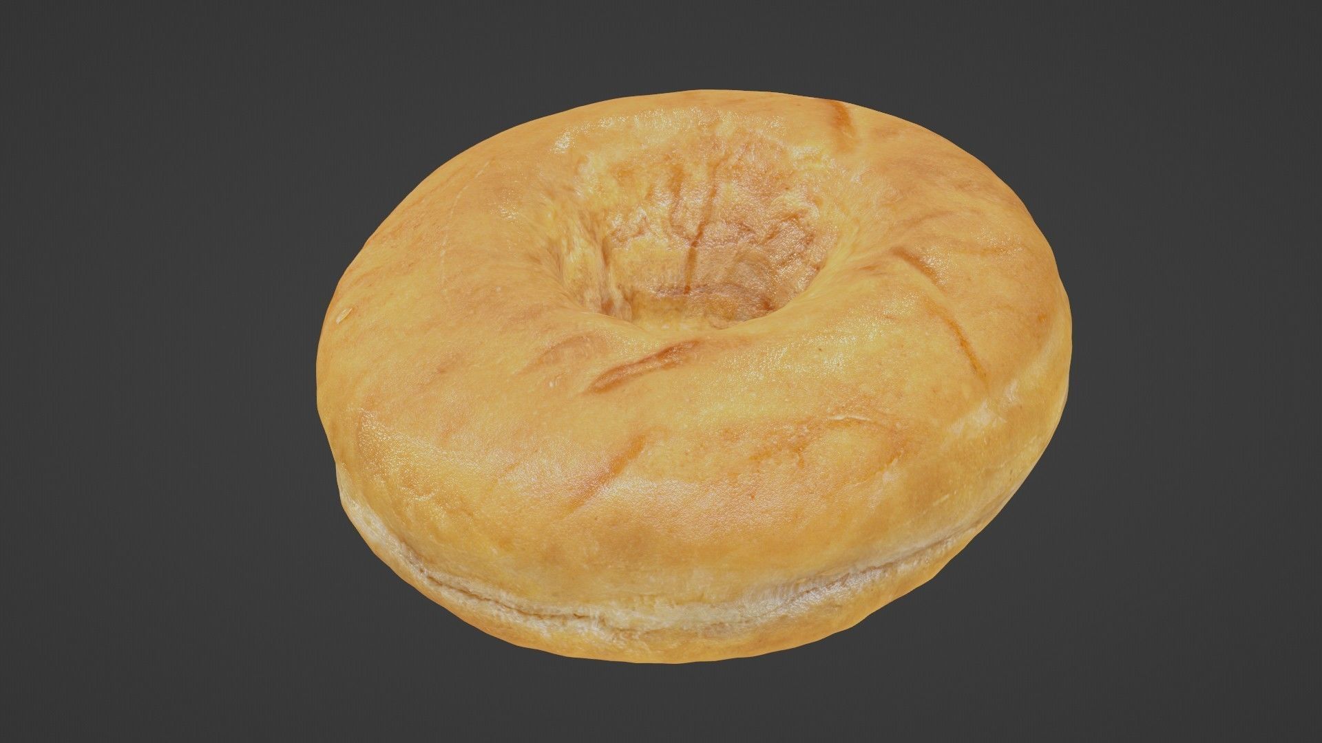 Pure 3D Glazed Scanned Donut Low-poly 3D model_49