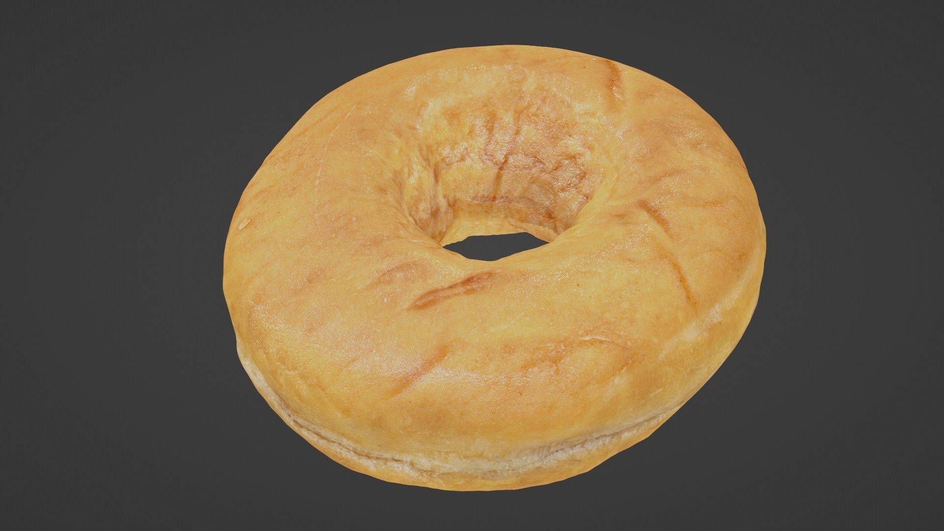 Pure 3D Glazed Scanned Donut Low-poly 3D model_46