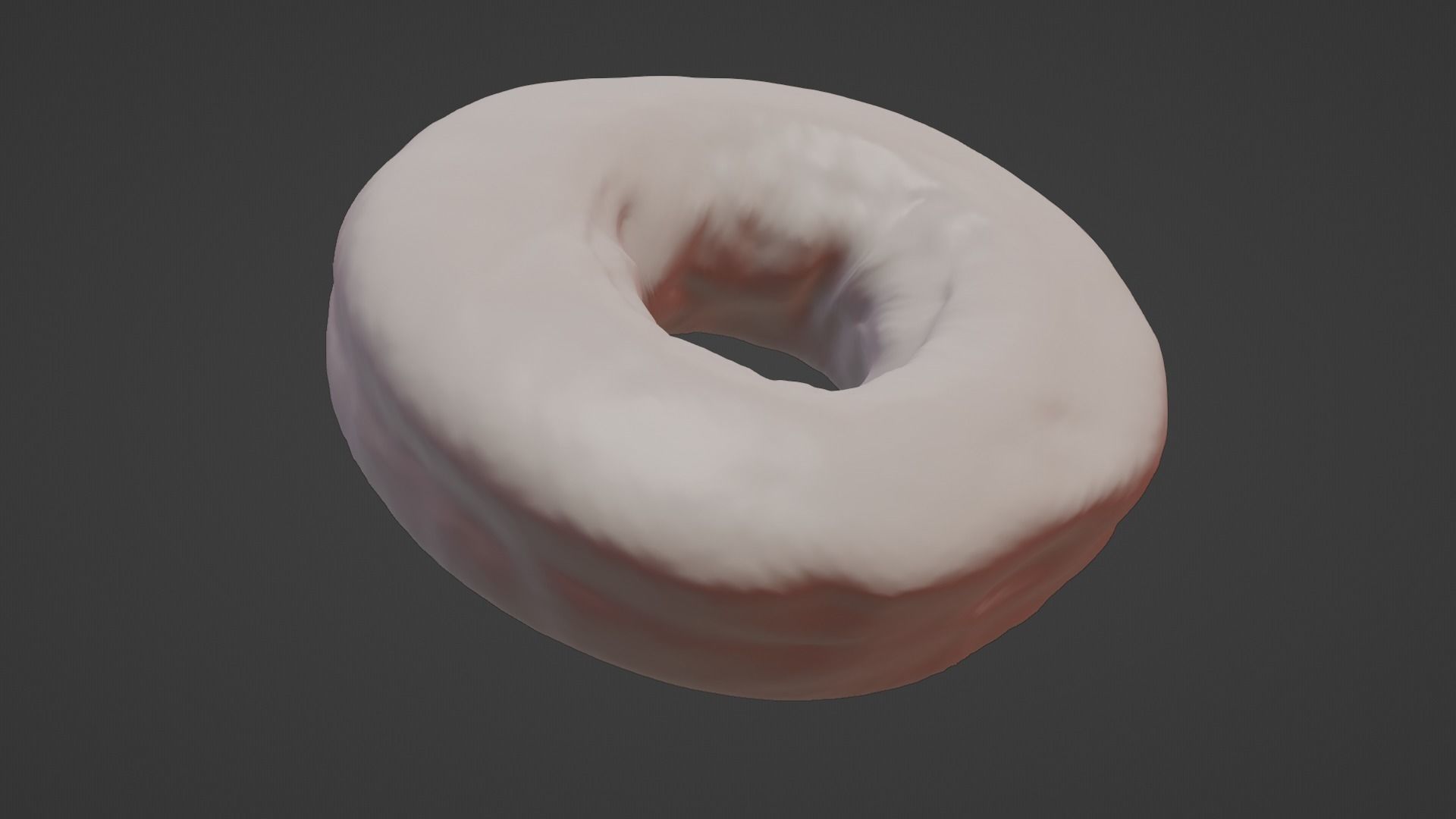 Pure 3D Glazed Scanned Donut Low-poly 3D model_53