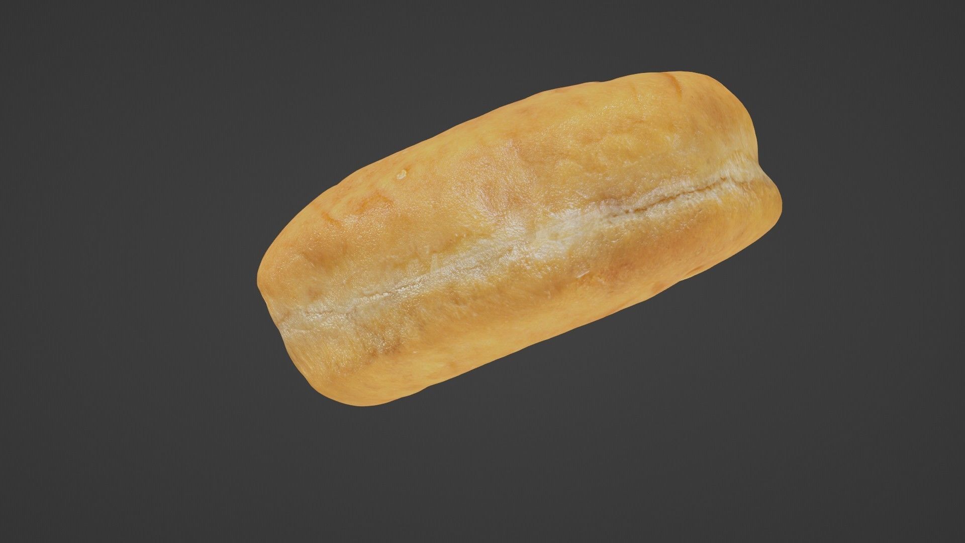 Pure 3D Glazed Scanned Donut Low-poly 3D model_9
