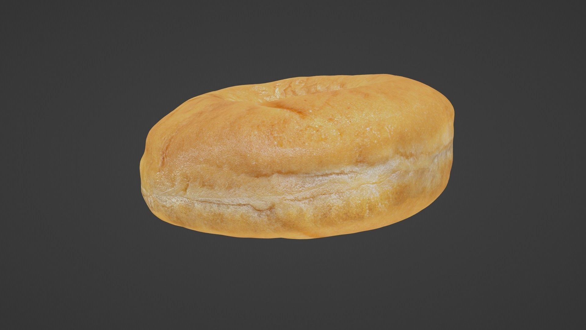 Pure 3D Glazed Scanned Donut Low-poly 3D model_25