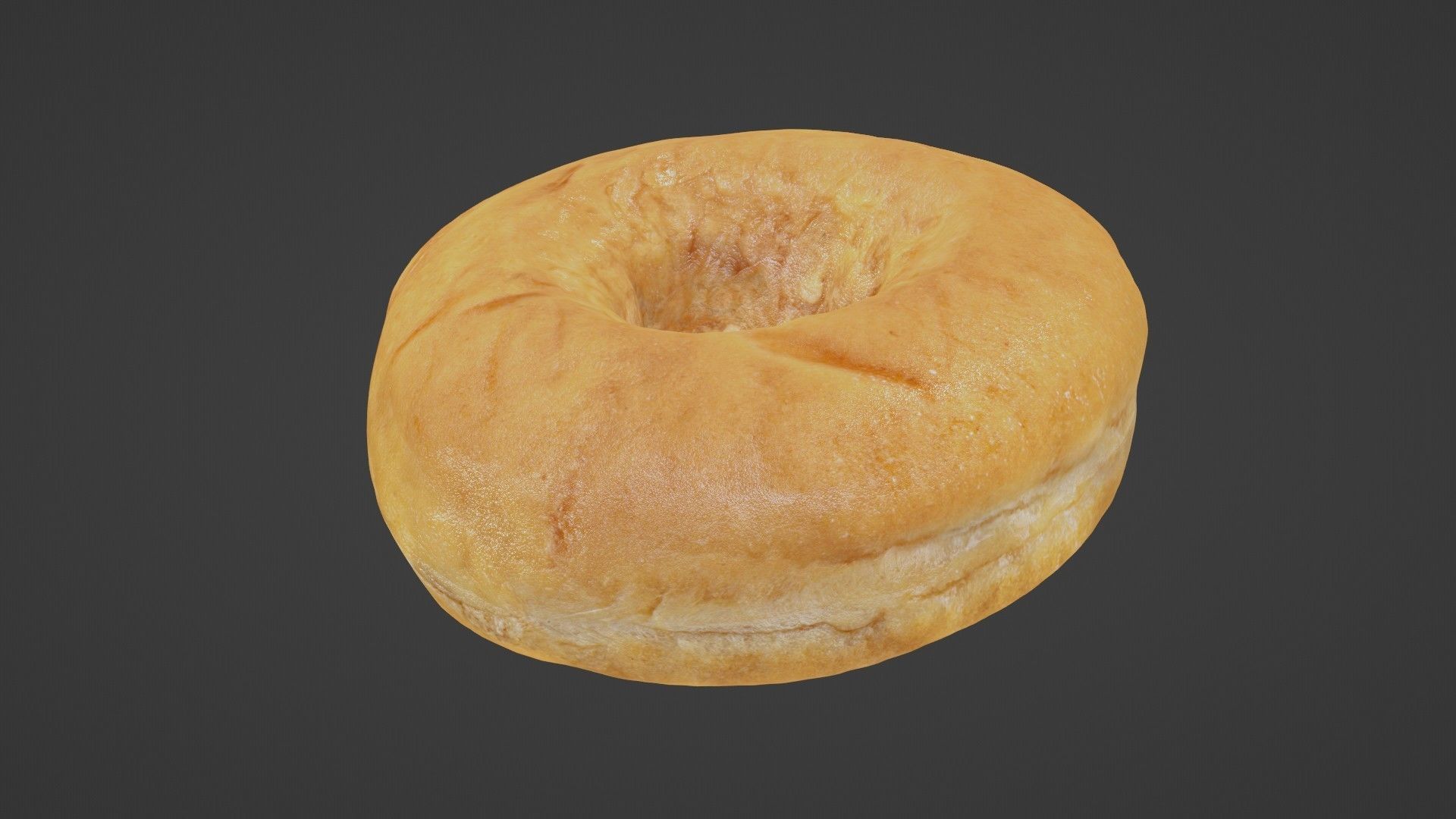 Pure 3D Glazed Scanned Donut Low-poly 3D model_28