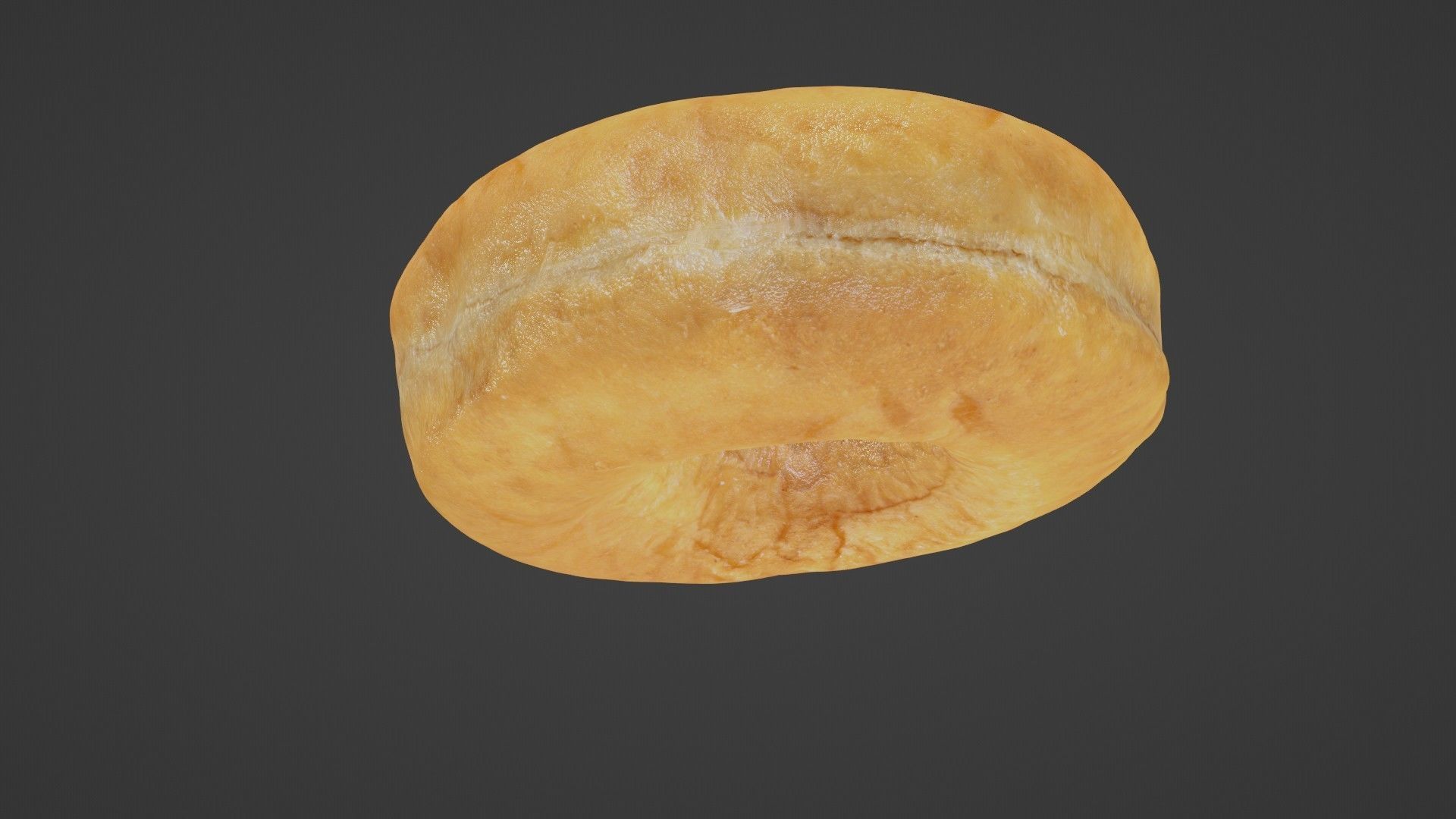 Pure 3D Glazed Scanned Donut Low-poly 3D model_7