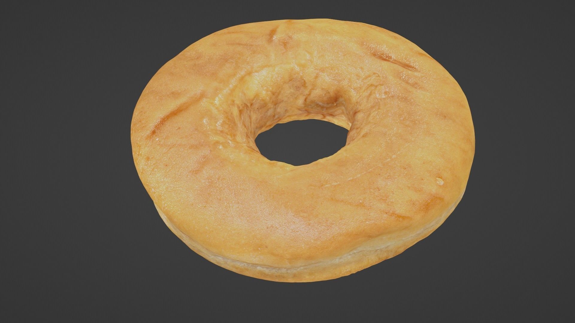 Pure 3D Glazed Scanned Donut Low-poly 3D model_15