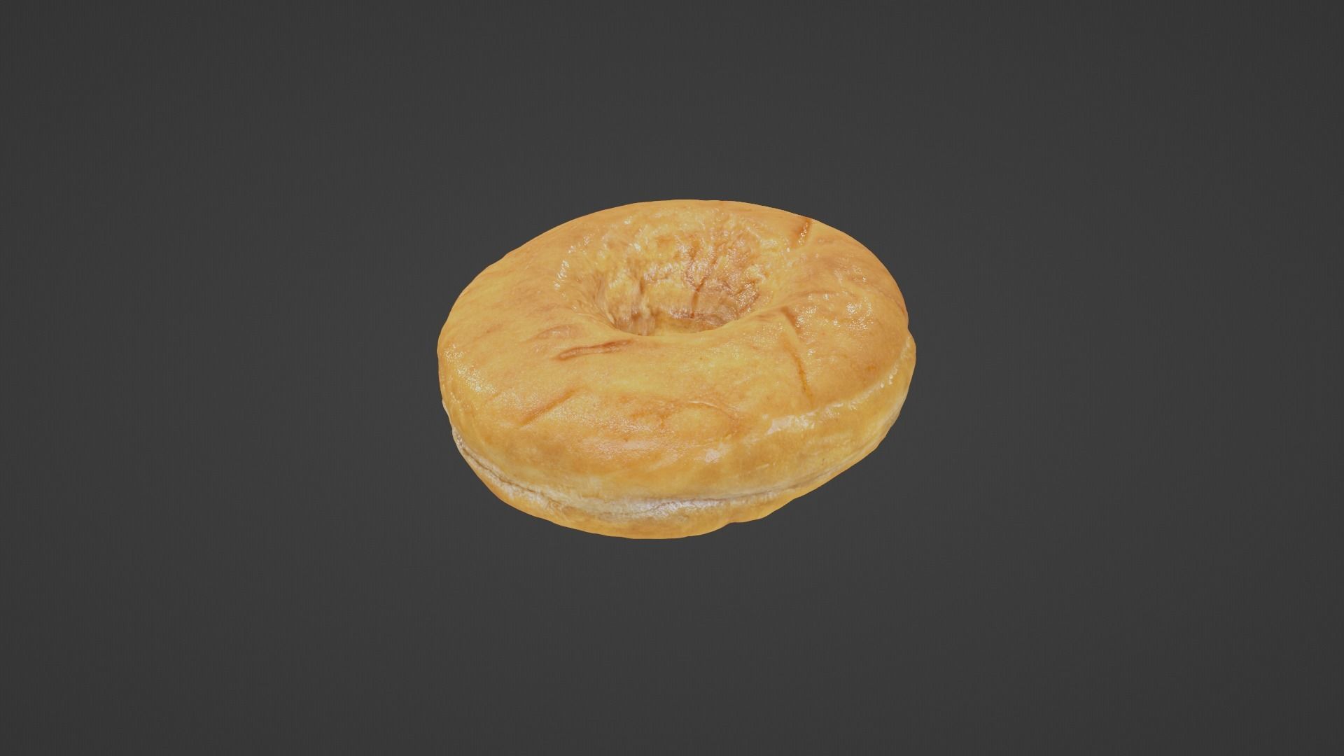 Pure 3D Glazed Scanned Donut Low-poly 3D model_52