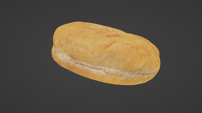 Pure 3D Glazed Scanned Donut Low-poly 3D model 4