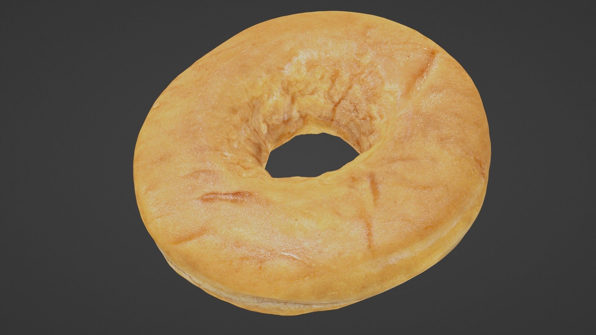 Pure 3D Glazed Scanned Donut Low-poly 3D model_40