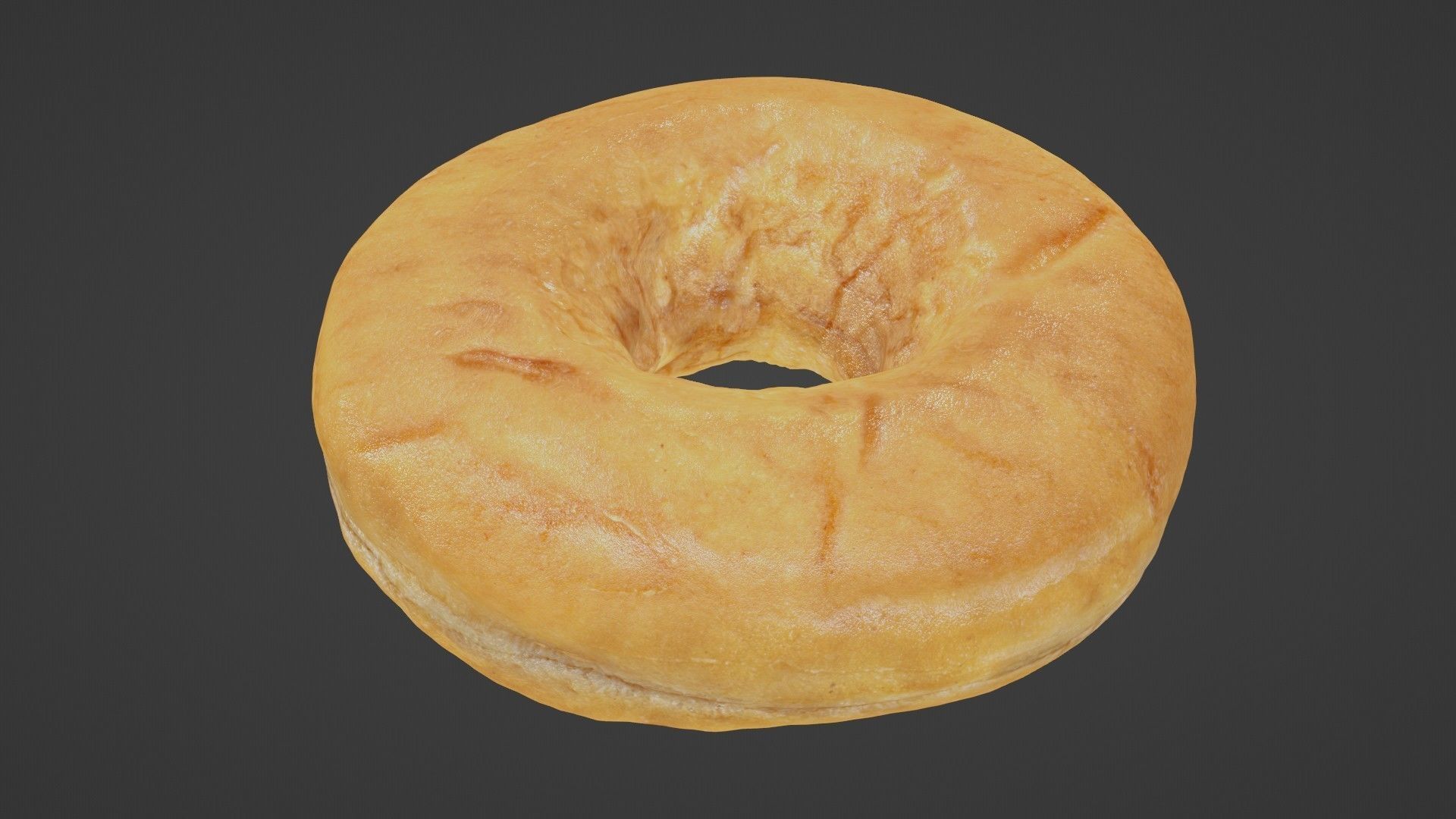Pure 3D Glazed Scanned Donut Low-poly 3D model_38