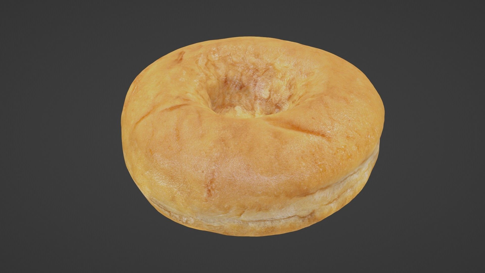 Pure 3D Glazed Scanned Donut Low-poly 3D model_29