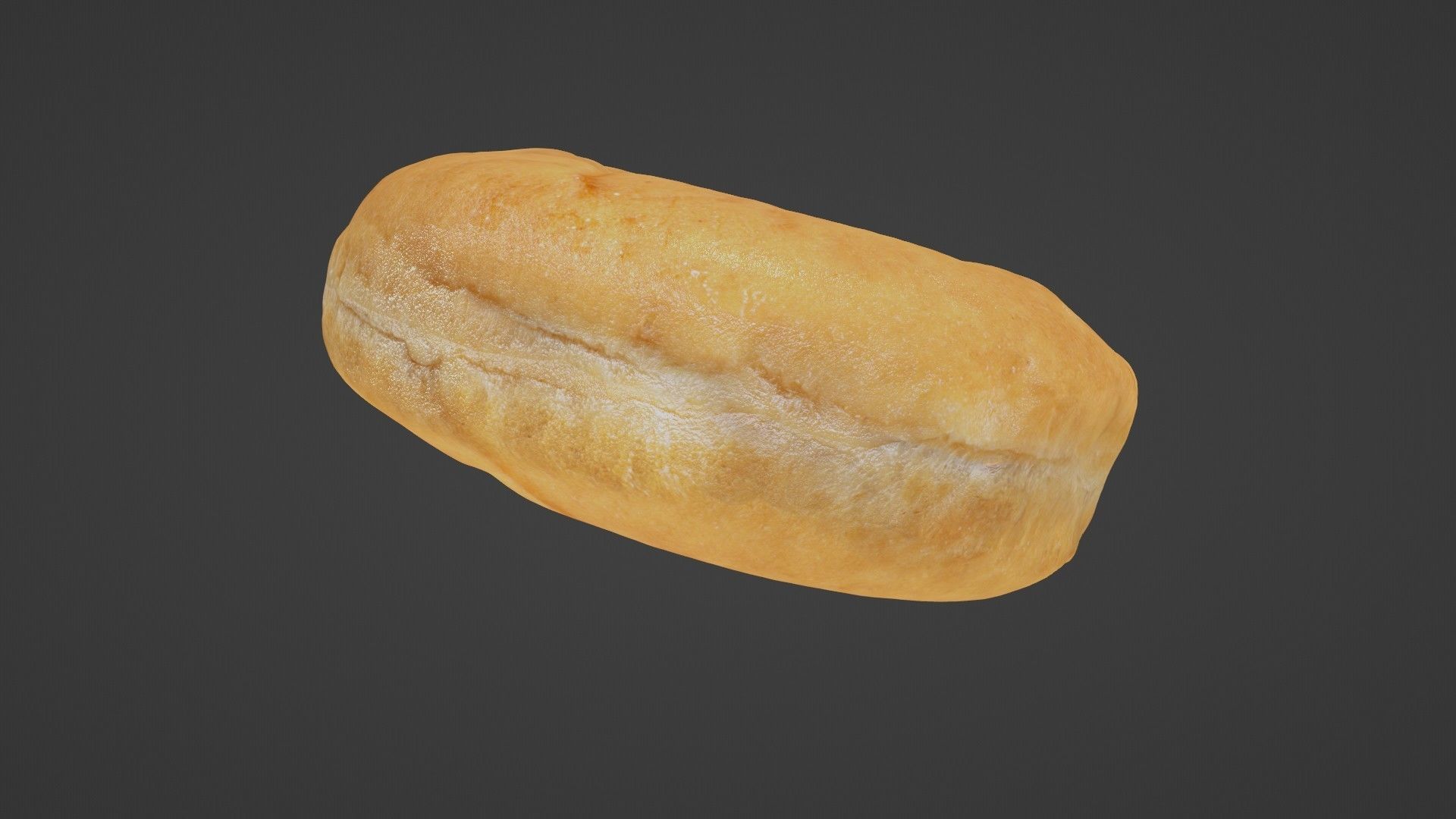 Pure 3D Glazed Scanned Donut Low-poly 3D model_20