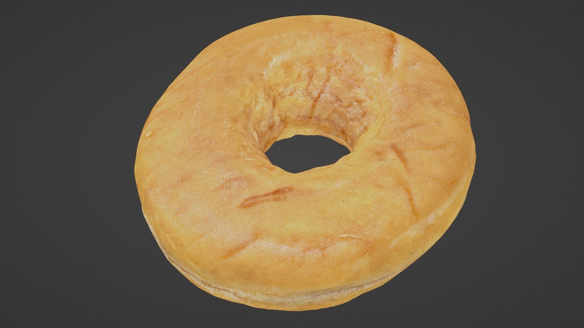 Pure 3D Glazed Scanned Donut Low-poly 3D model_44