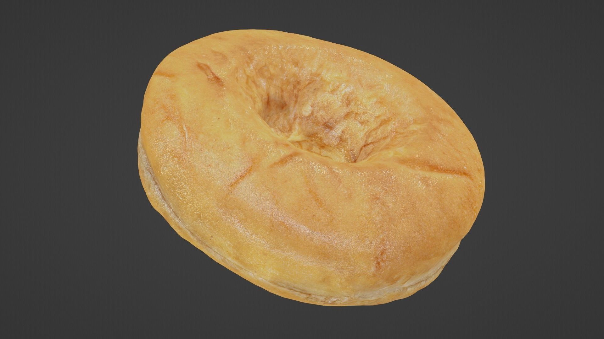 Pure 3D Glazed Scanned Donut Low-poly 3D model_33