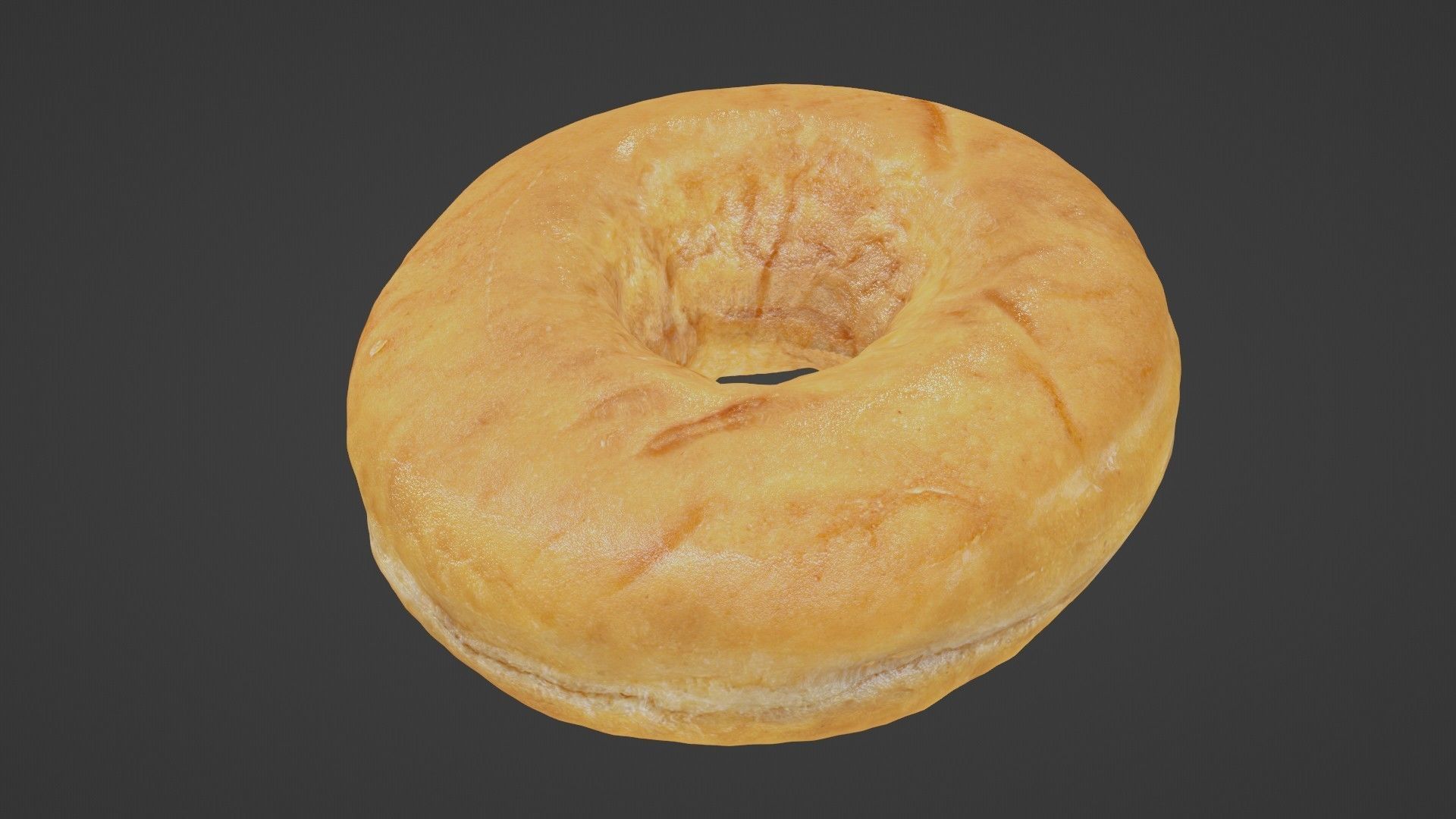 Pure 3D Glazed Scanned Donut Low-poly 3D model_47