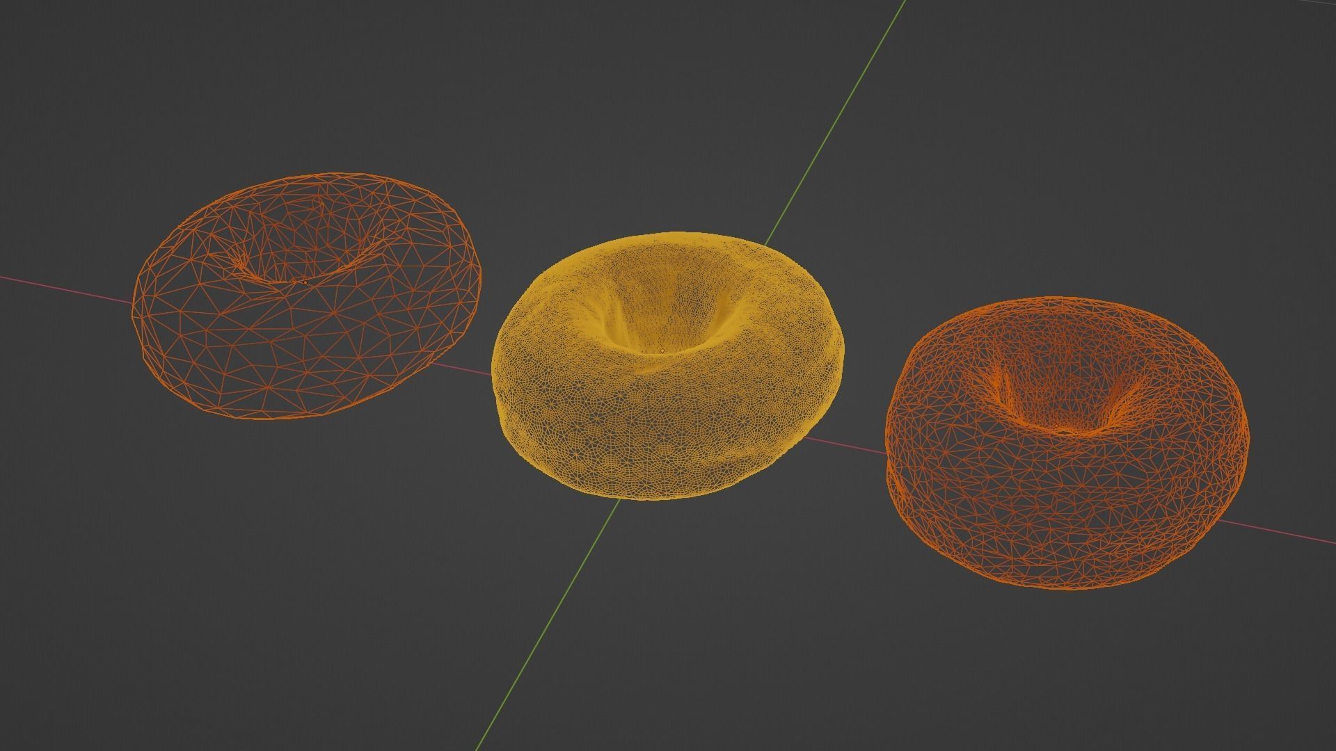 Pure 3D Glazed Scanned Donut Low-poly 3D model_61