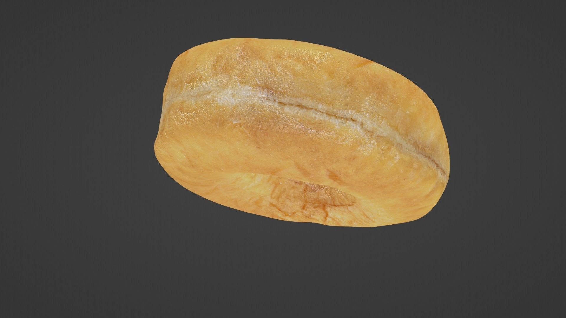 Pure 3D Glazed Scanned Donut Low-poly 3D model_5