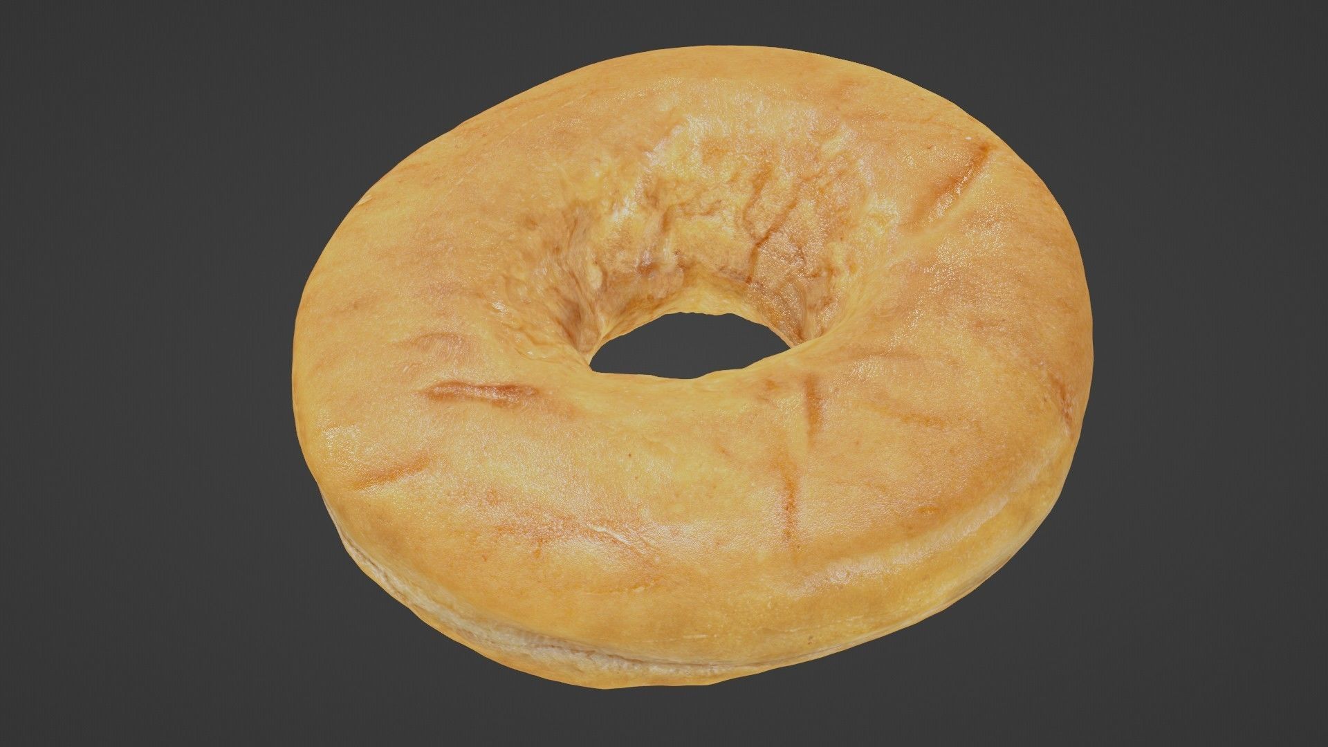 Pure 3D Glazed Scanned Donut Low-poly 3D model_39
