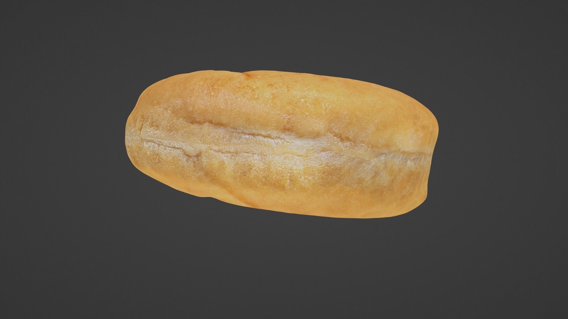 Pure 3D Glazed Scanned Donut Low-poly 3D model_22