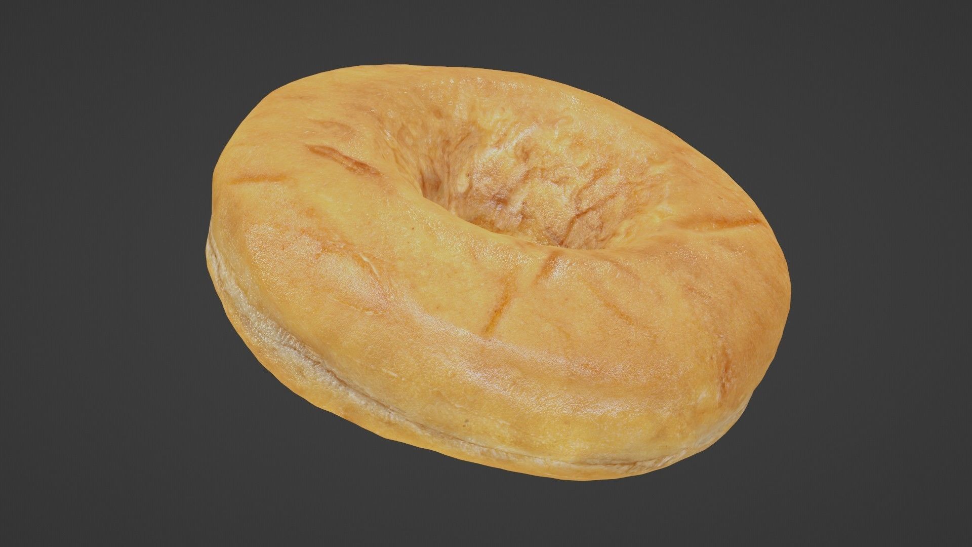 Pure 3D Glazed Scanned Donut Low-poly 3D model_36