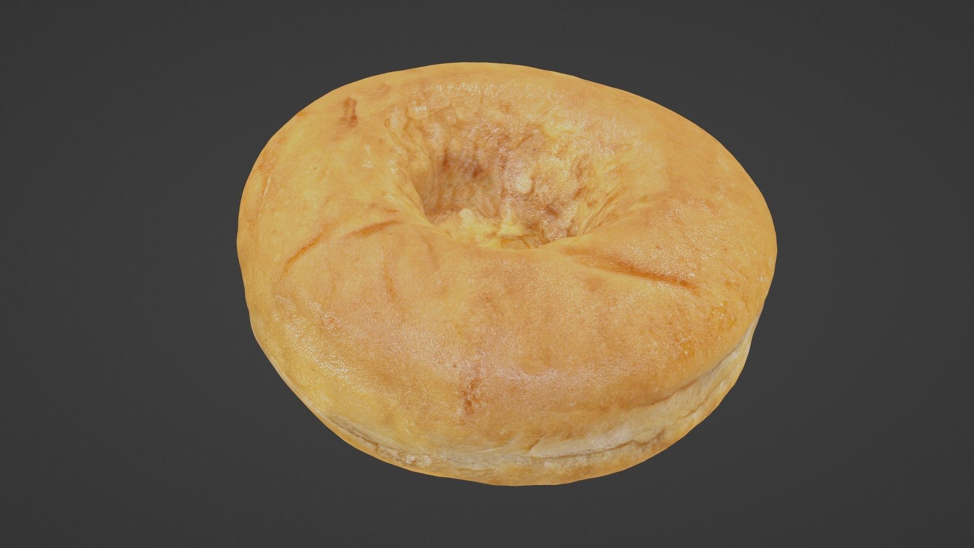 Pure 3D Glazed Scanned Donut Low-poly 3D model_30