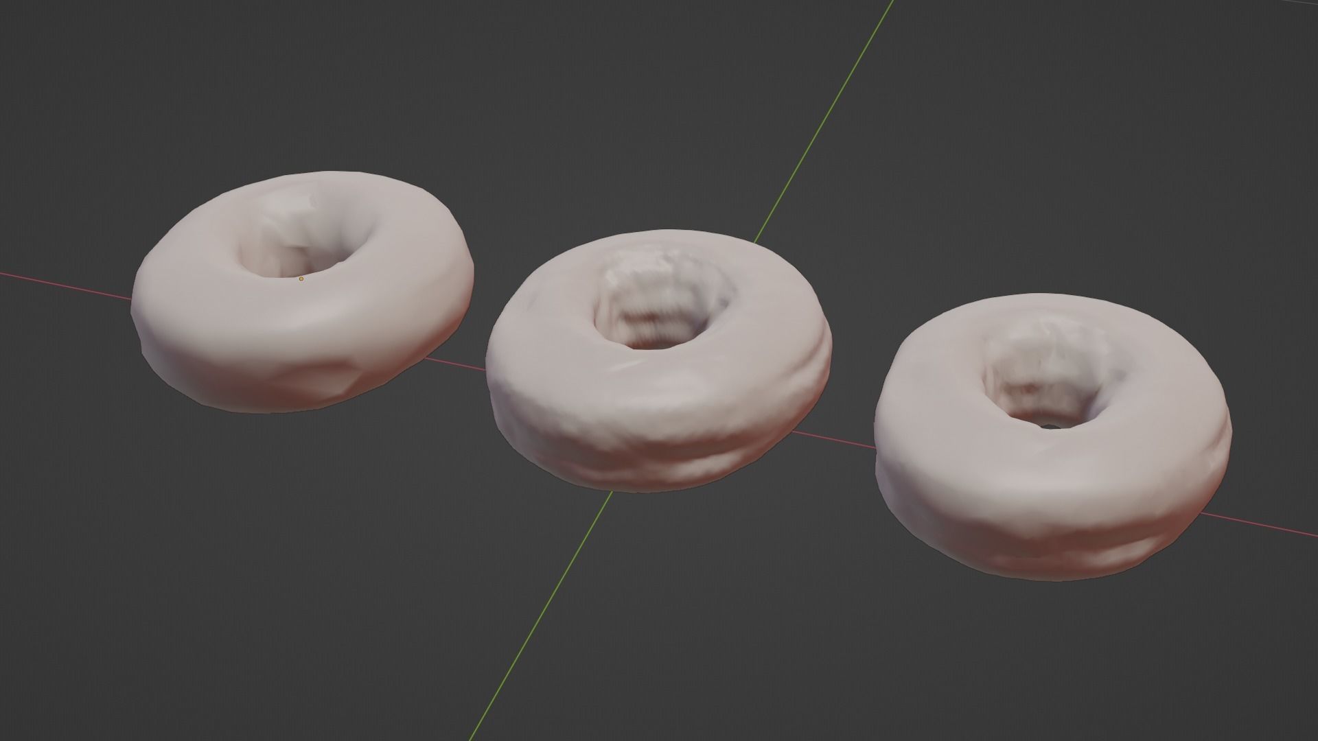 Pure 3D Glazed Scanned Donut Low-poly 3D model_59