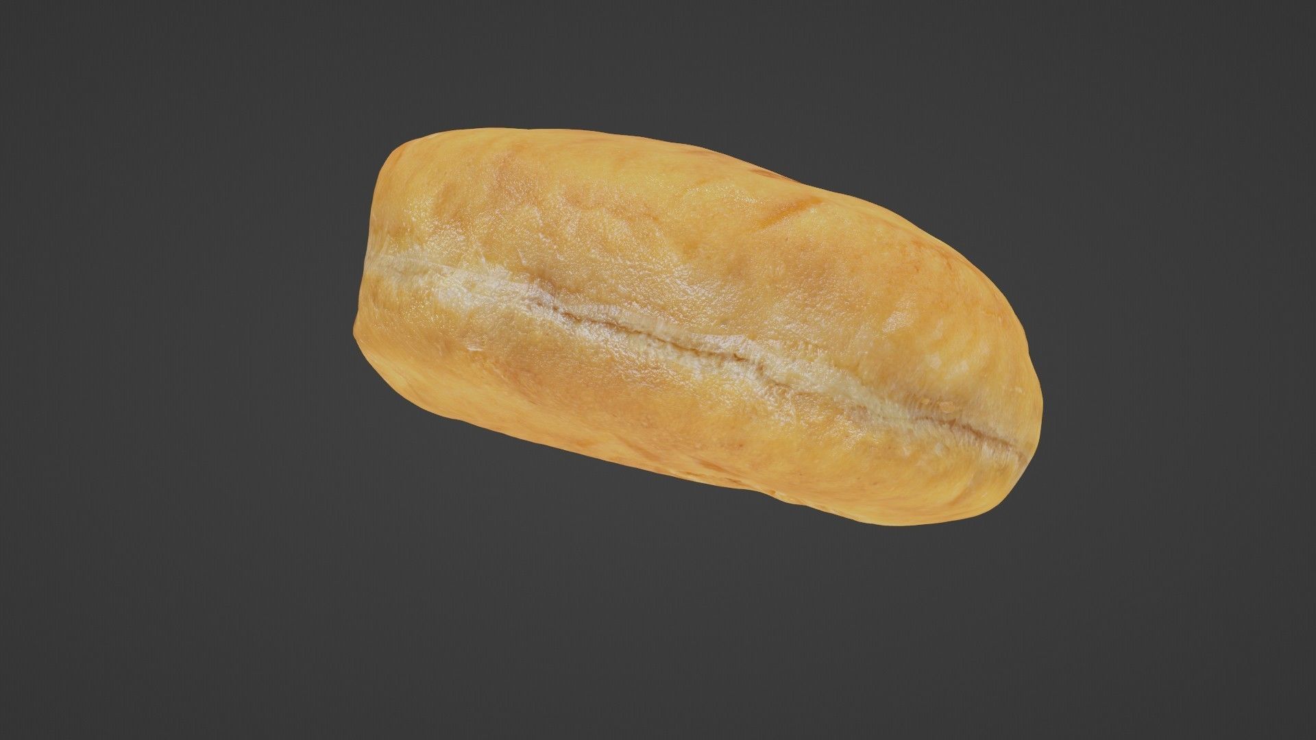 Pure 3D Glazed Scanned Donut Low-poly 3D model_4