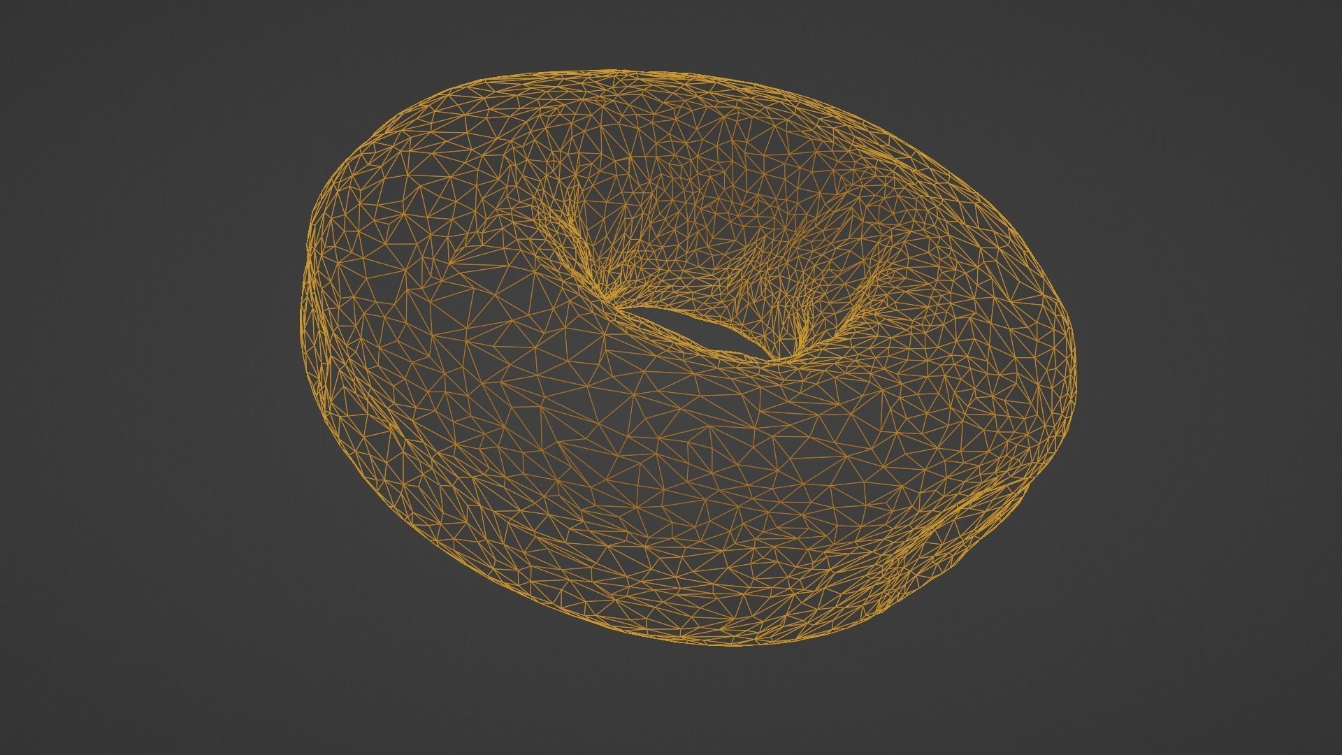 Pure 3D Glazed Scanned Donut Low-poly 3D model_55