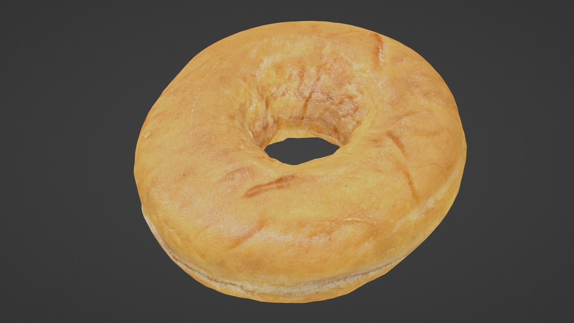 Pure 3D Glazed Scanned Donut Low-poly 3D model_45