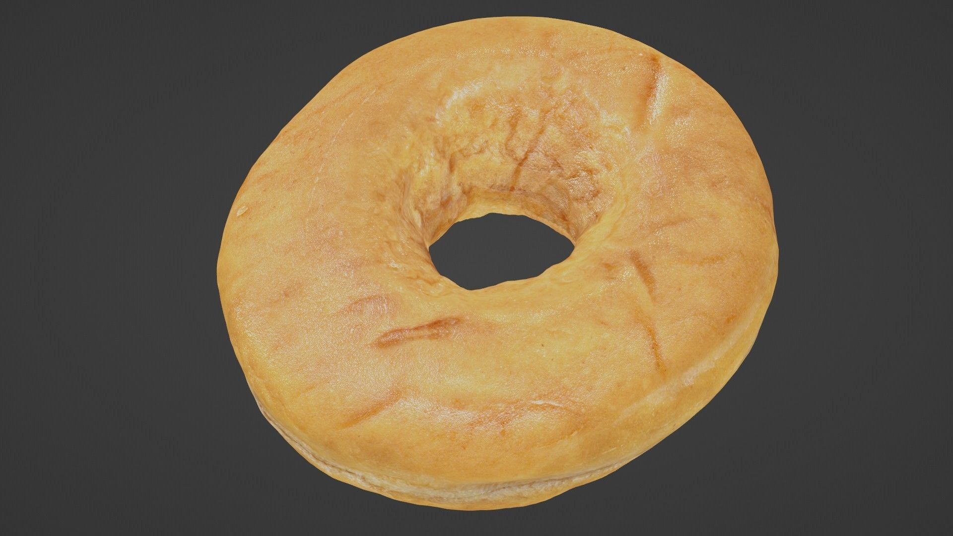 Pure 3D Glazed Scanned Donut Low-poly 3D model_43
