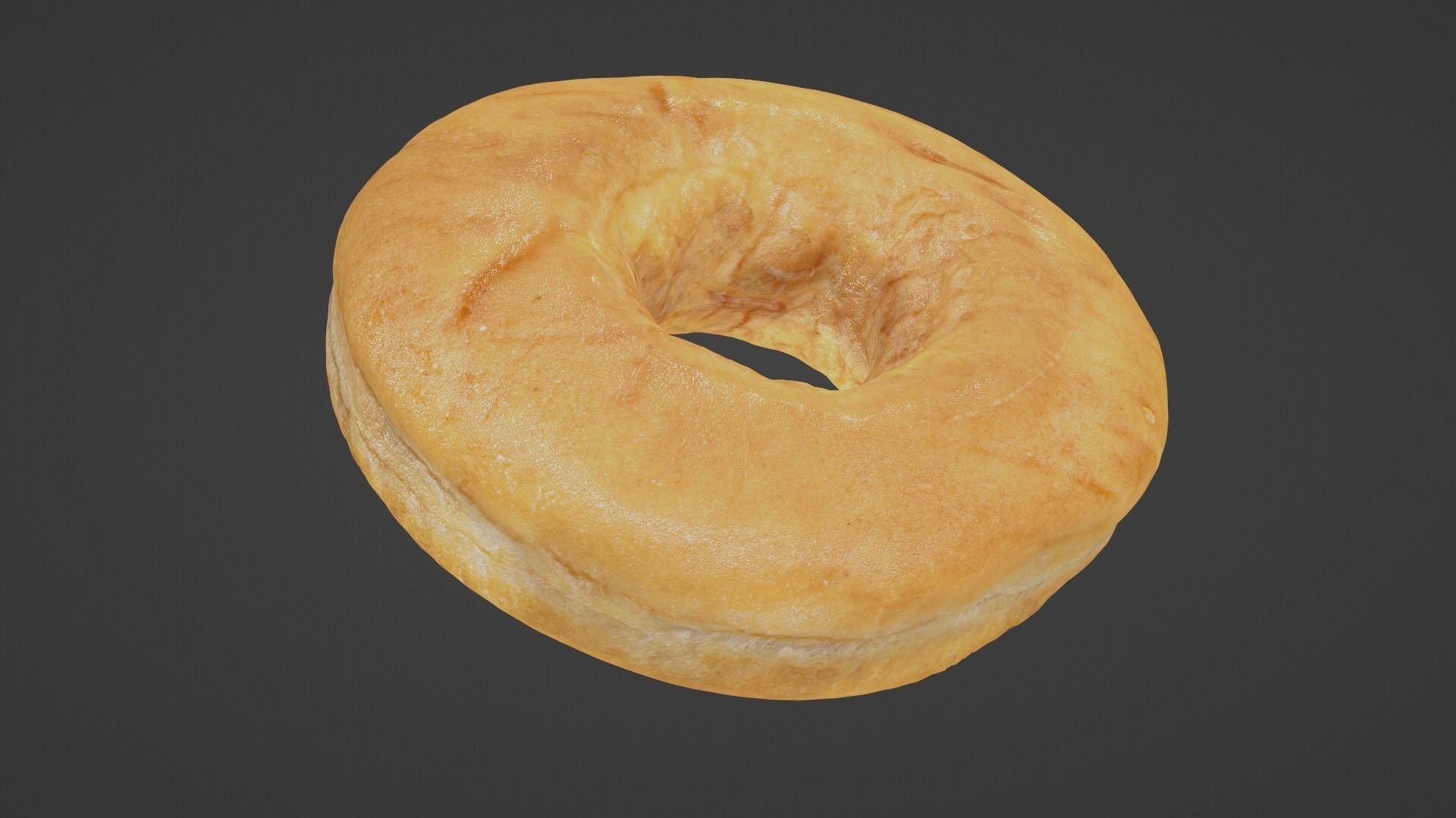 Pure 3D Glazed Scanned Donut Low-poly 3D model_17