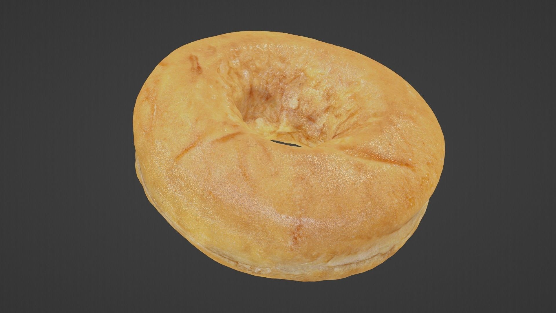 Pure 3D Glazed Scanned Donut Low-poly 3D model_31