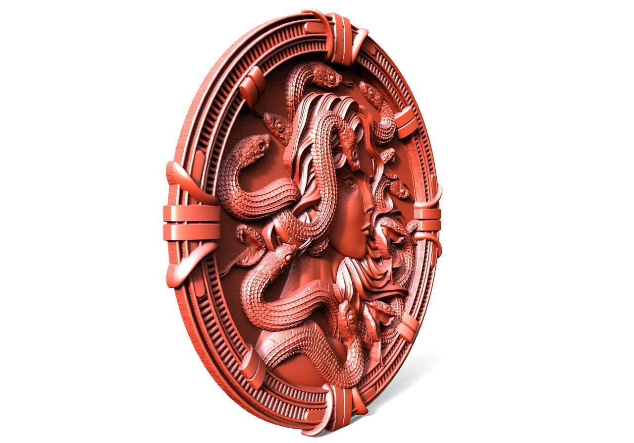 Medusa CNC 3D print model_3