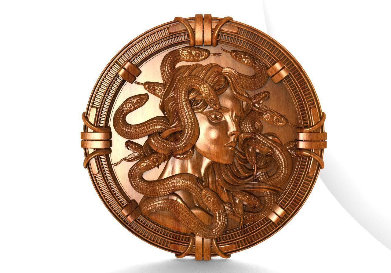 Medusa CNC 3D print model_5