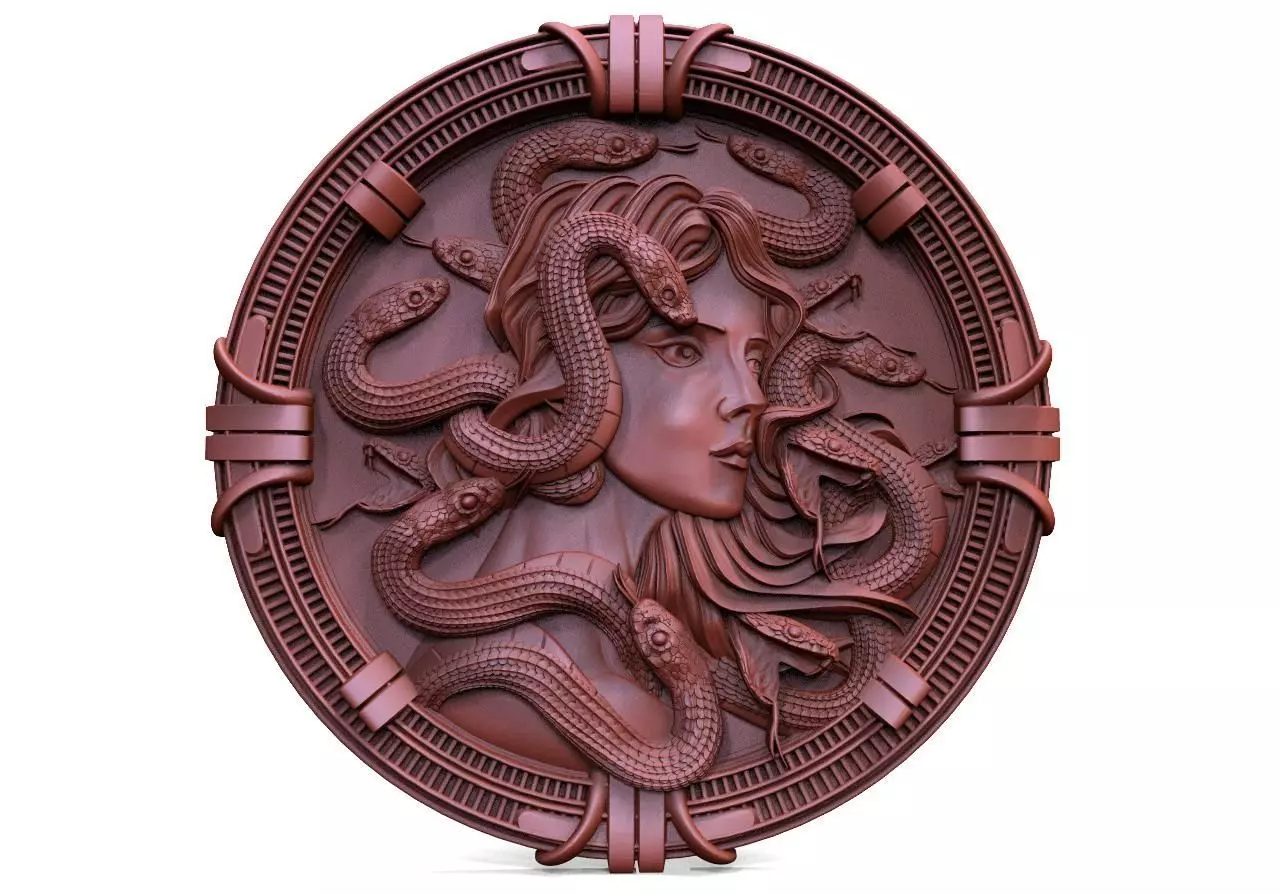 Medusa CNC 3D print model_0