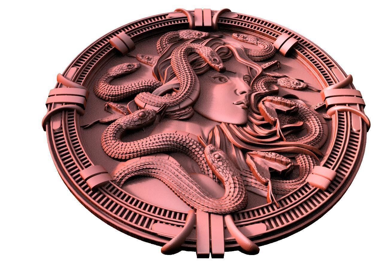 Medusa CNC 3D print model_4