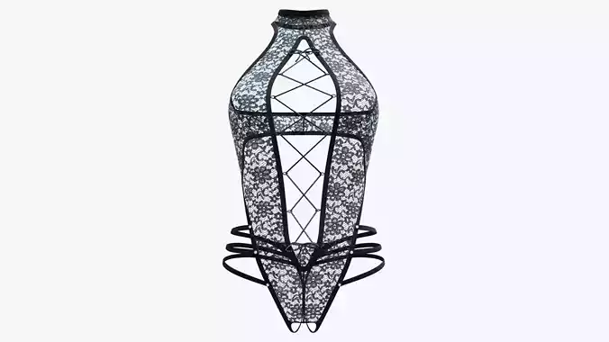 Sexy Lingerie SS14 Low-poly 3D model