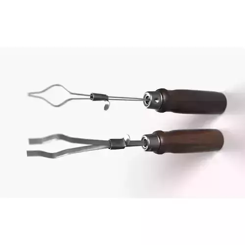 Test Tube Holder in walnut wood