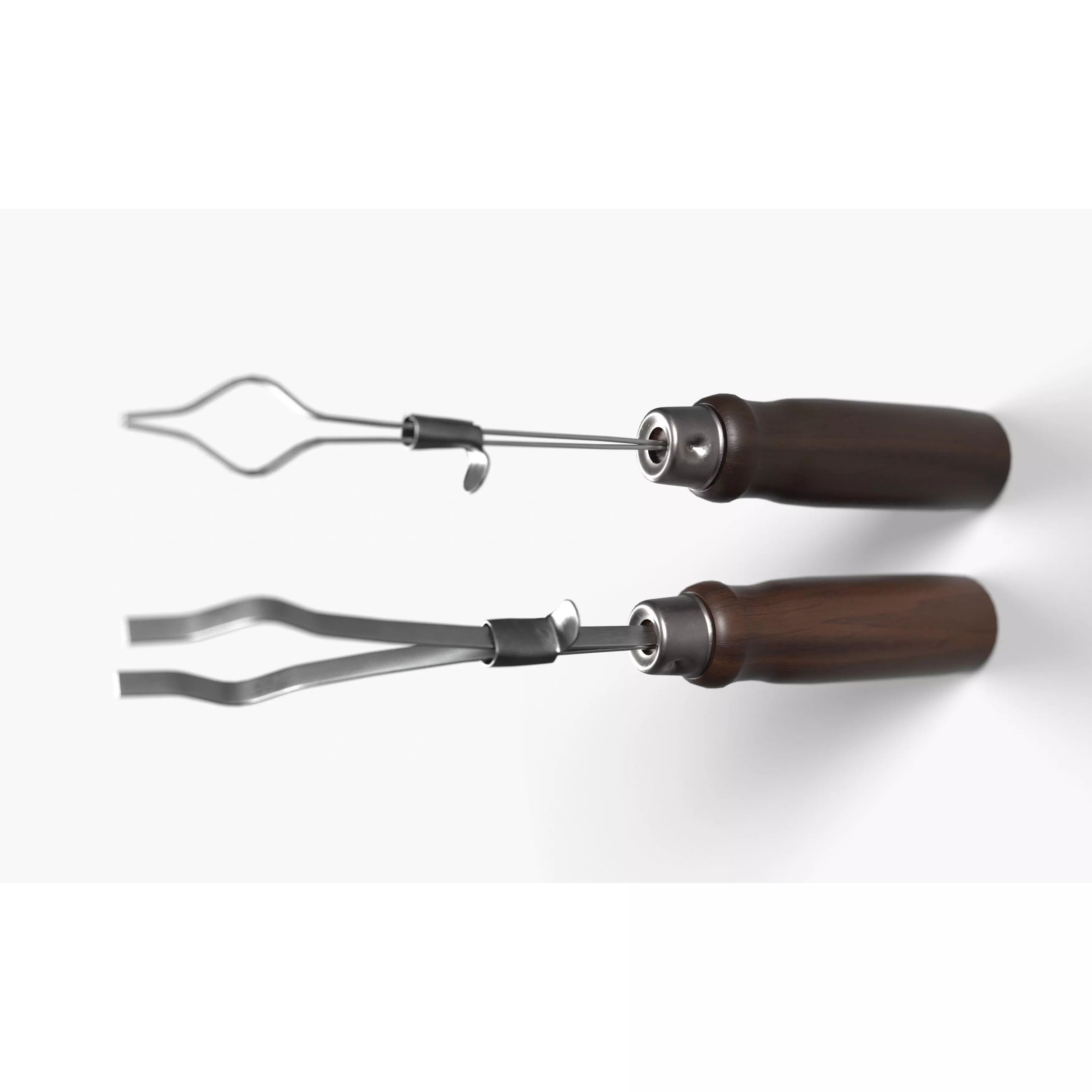 Test Tube Holder in walnut wood Low-poly 3D model