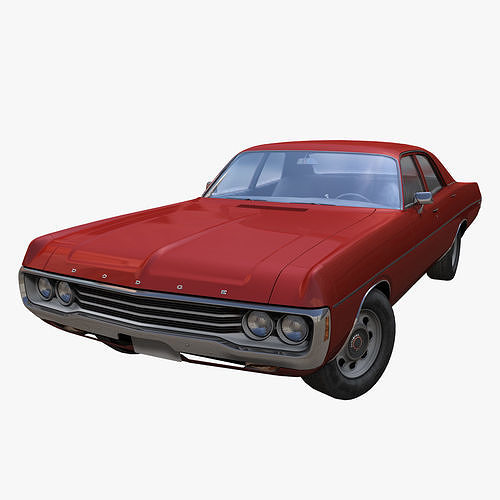 1970 Dodge Polara Low-poly 3D model