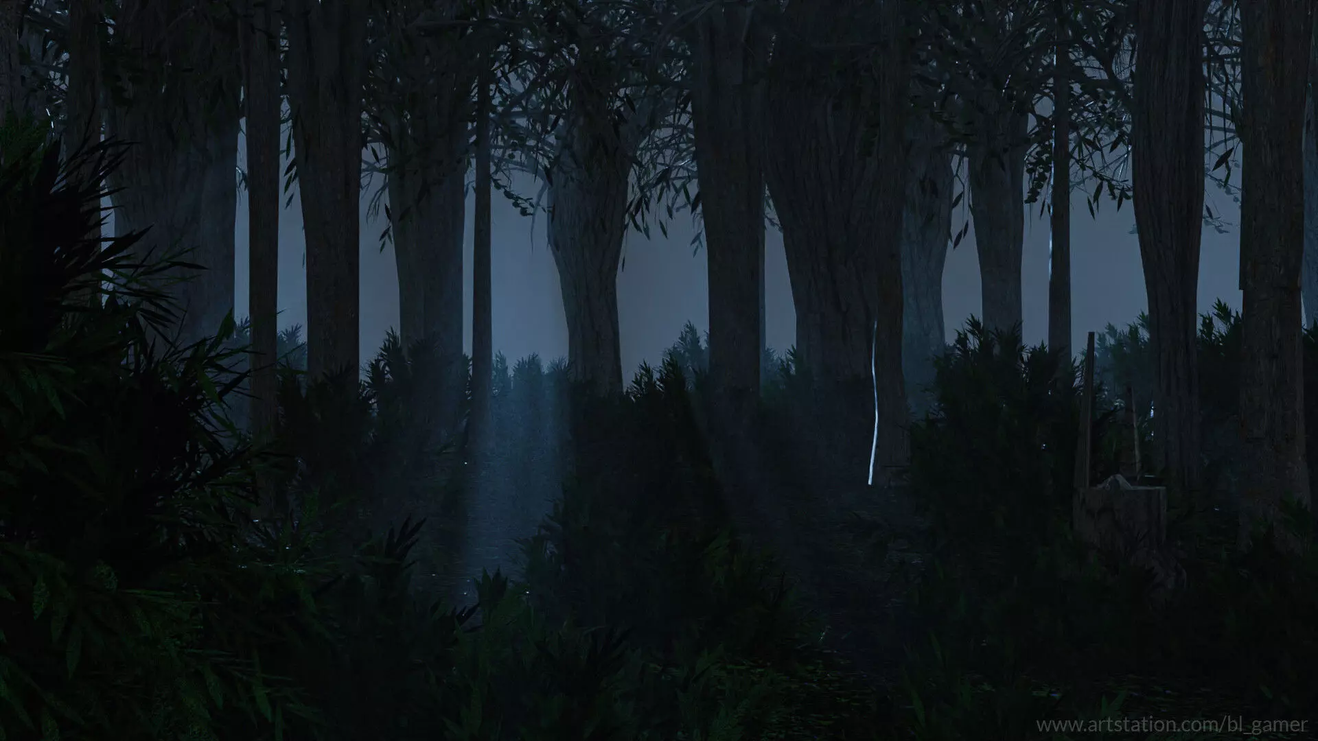 forest scene 3D model