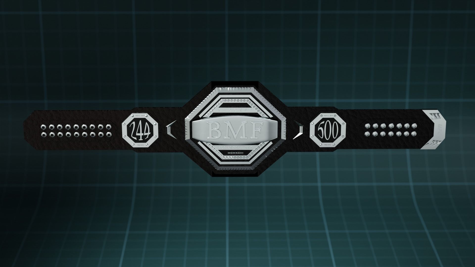 UFC Baddaset Motherfucker BMF Belt 3D print model 3D print model_7