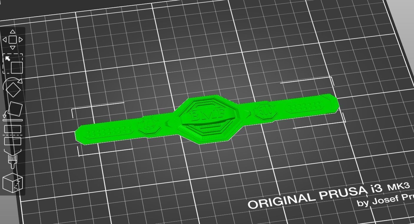 UFC Baddaset Motherfucker BMF Belt 3D print model 3D print model_2