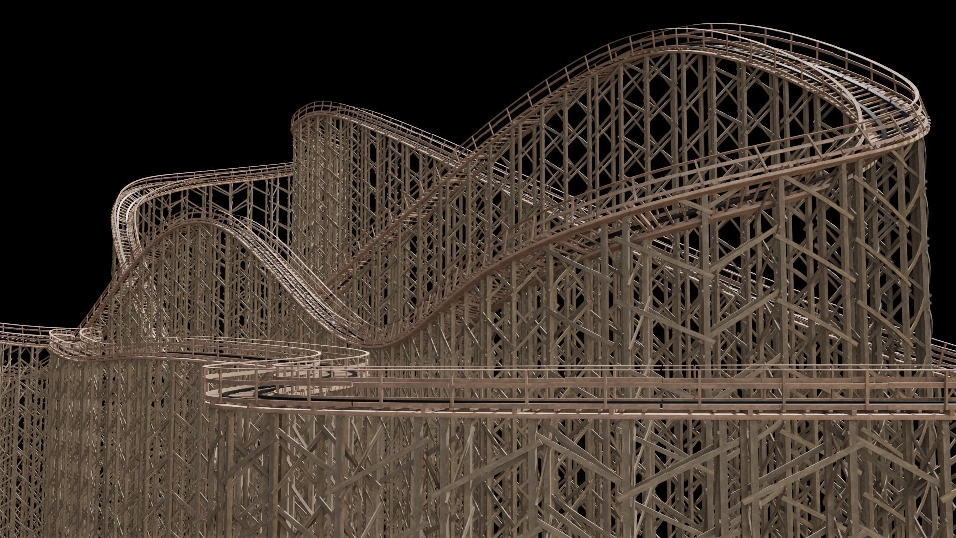 Rollercoaster 3D model_14