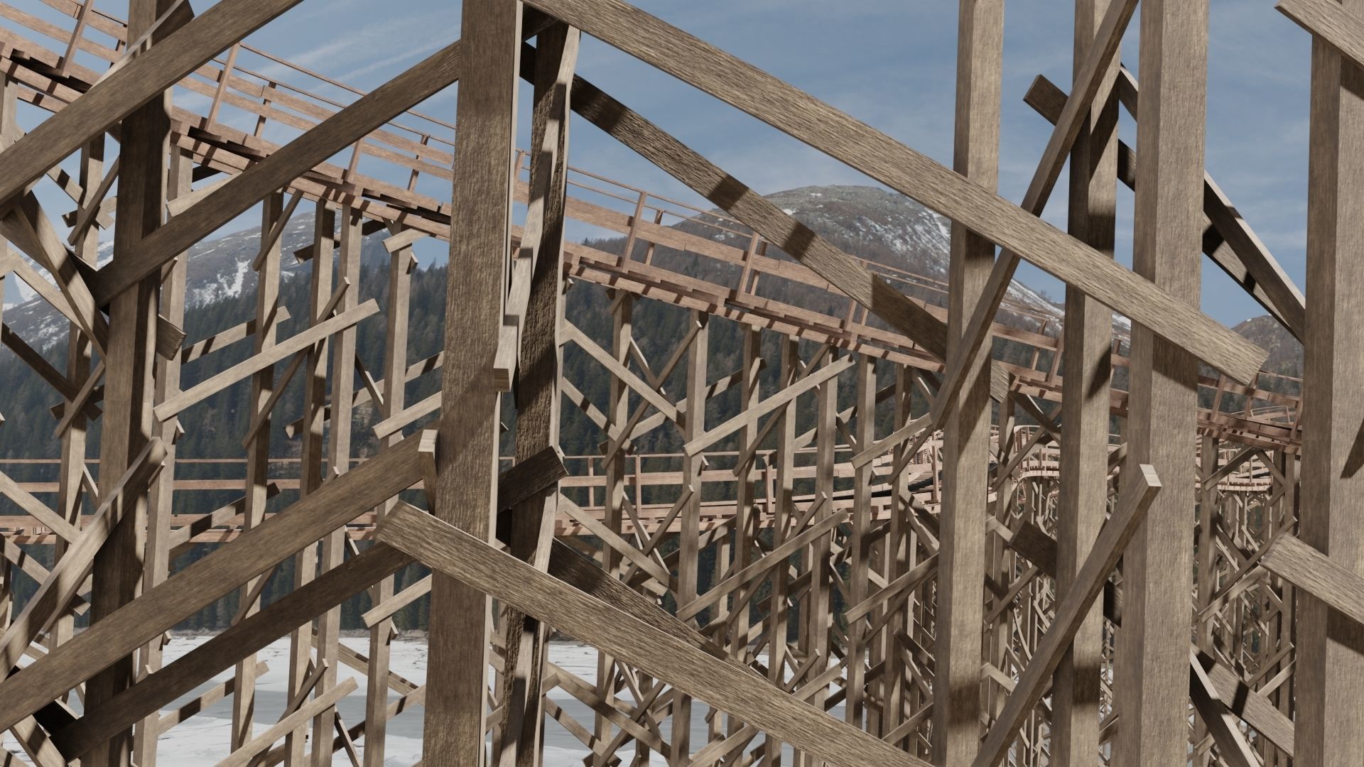 Rollercoaster 3D model_5
