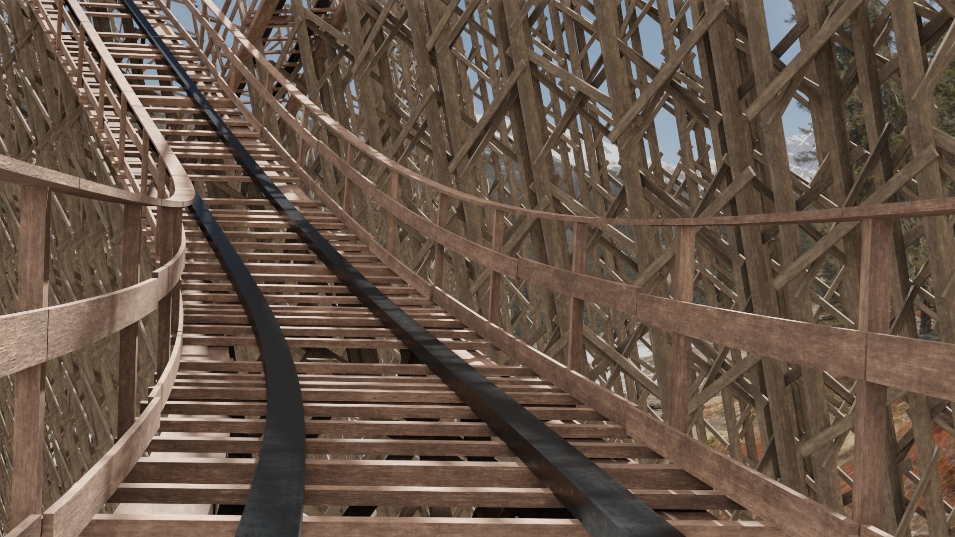 Rollercoaster 3D model_11